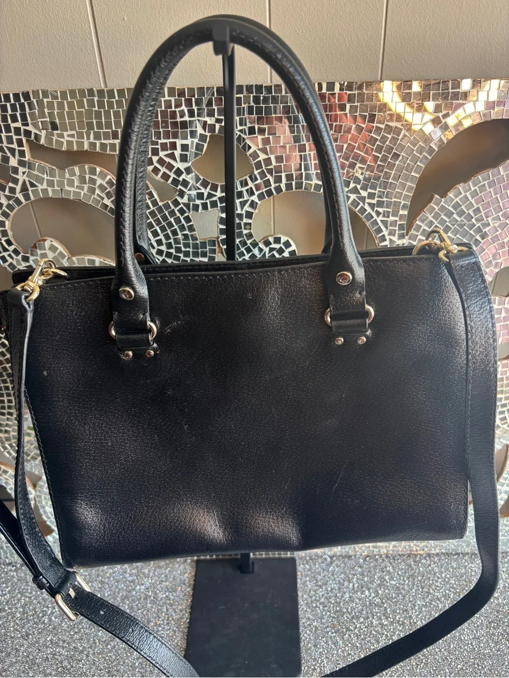⭐️Kate Spade Black Leather Satchel Bag